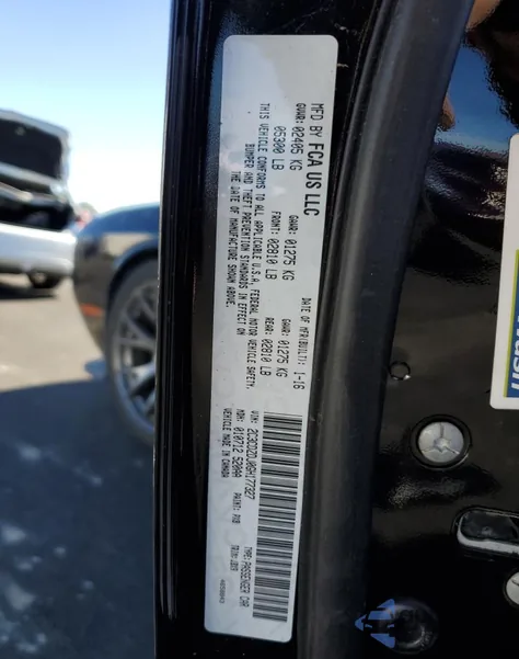 2016 Dodge Challenger Srt 392 from USA, damaged, VIN 2C3CDZDJ0GH177327